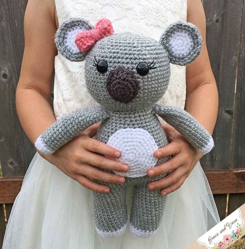 Amigurumi Koala Crochet Plush Toy Crochet Pattern [Instant PDF] - Amigurumi Patterns PDF Pattern with Written Instructions and Chart