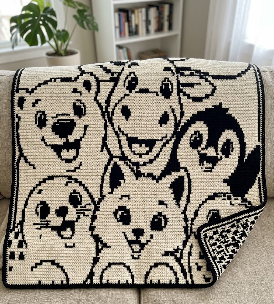 Nursery Rocking Chair Interior Styling with Arctic Wildlife Blanket