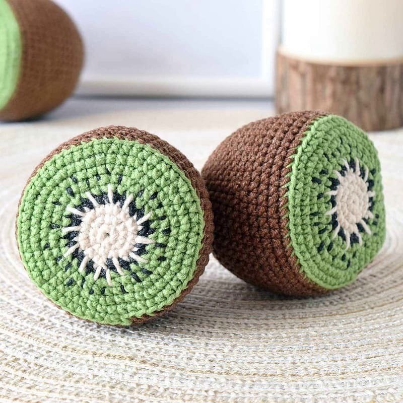 Crochet Kiwi Plush Toy Crochet Pattern [Instant PDF] - Amigurumi Patterns PDF Pattern with Written Instructions and Chart
