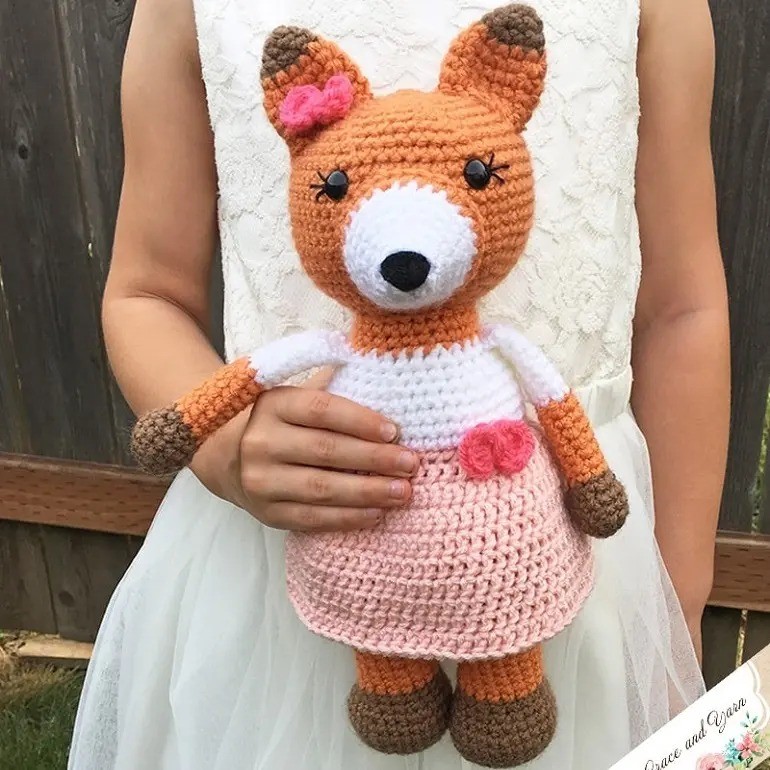 Emma the Fox Amigurumi Plush Toy Crochet Pattern [Instant PDF] - Amigurumi Patterns PDF Pattern with Written Instructions and Chart