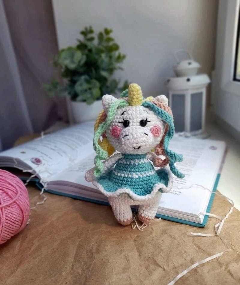 Magic Unicorn Crochet Plush Toy Crochet Pattern [Instant PDF] - Amigurumi Patterns PDF Pattern with Written Instructions and Chart